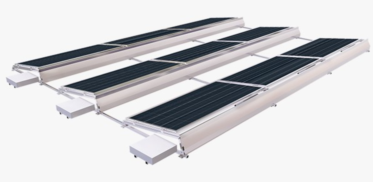 20KW Solar Ballast Roof Mount Project in France