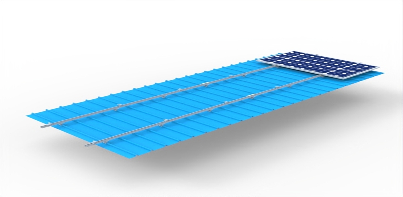 39.84KW Solar Tin Roof Mount with Mini Rail System in France