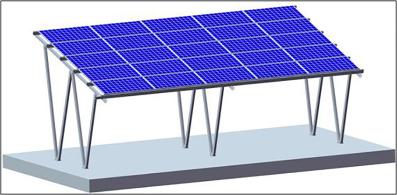 48.4KW Waterproof Aluminum Solar Carport Project in Italy