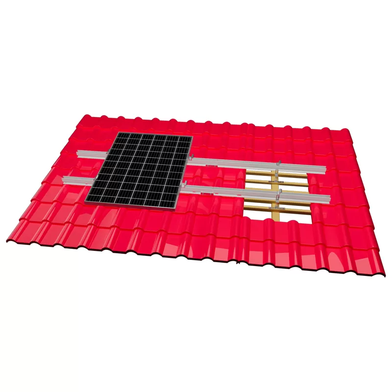 Glazed tile photovoltaic bracket