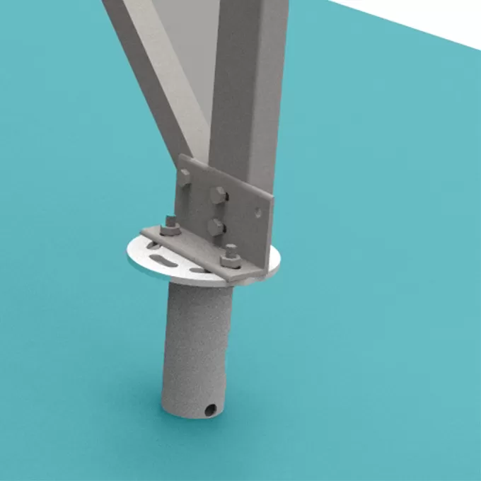 Solar rack legs