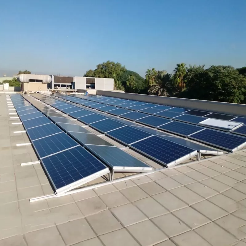 6KW Flat Roof Solar Ballast Mount Project in France