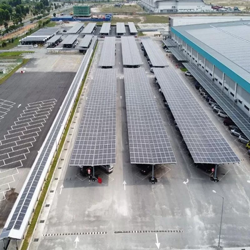 7KW Aluminum Solar Carport Project in France