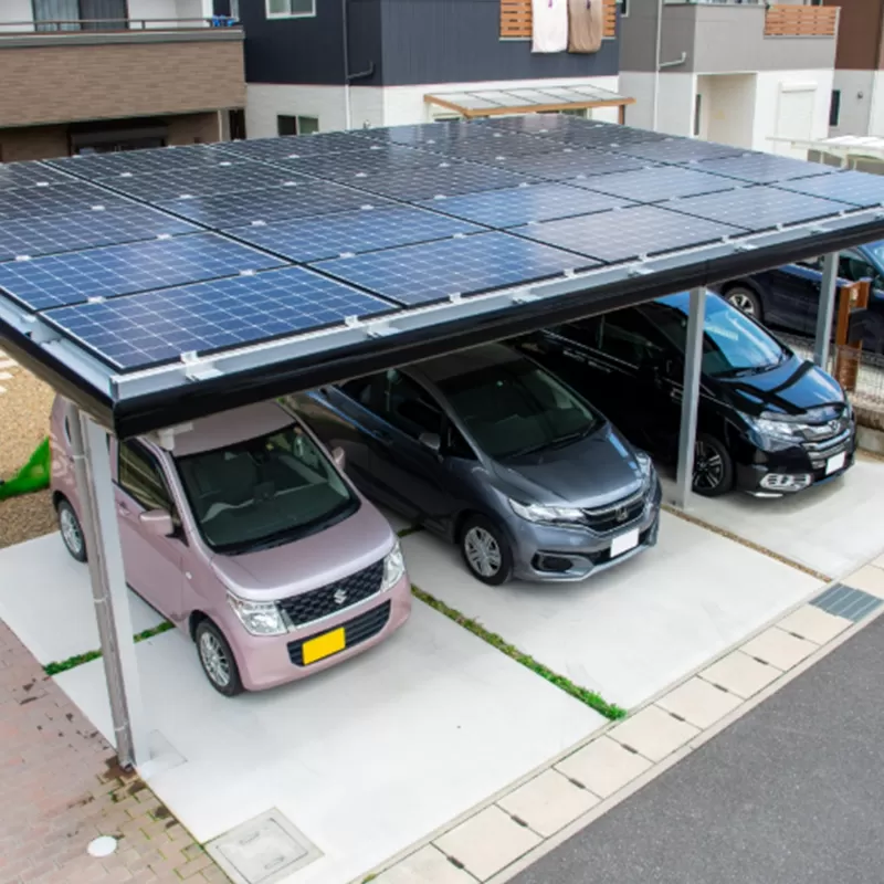 9KW Aluminum Solar Carport Project in Croatia