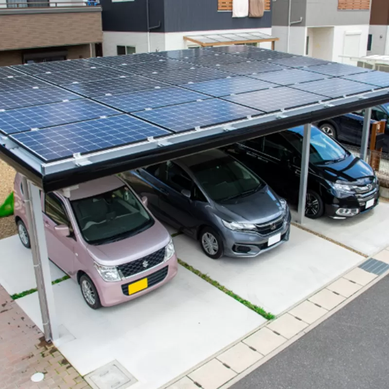6KW Waterproof Solar Carport Project in Japan