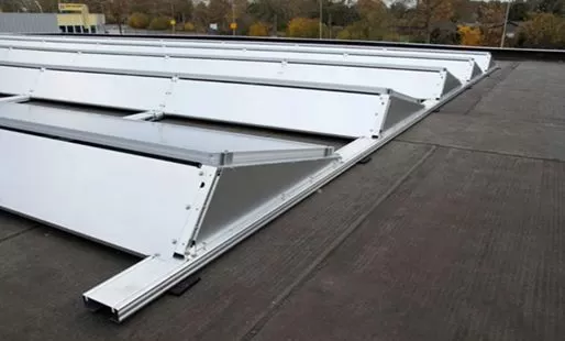 Affordable Ballasted Standard Flat Roof Solar Mounts: High Performance on a Budget